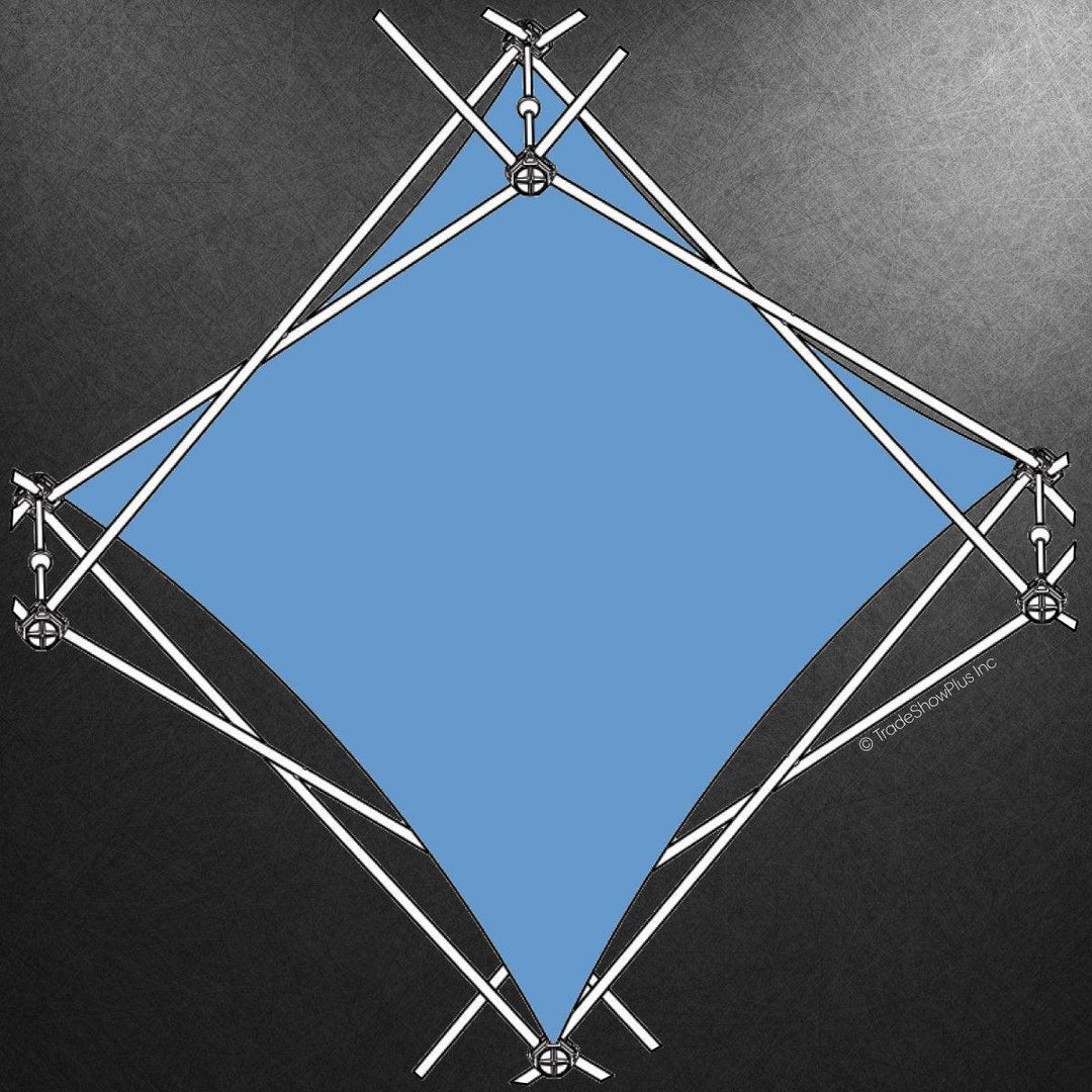 Xclaim (1x1 Quad) Pyramid Single Twist Diamond Fabric Graphic - TradeShowPlus