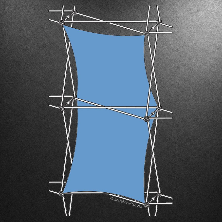 Xclaim (1x2 Quad) Double Thread Fabric Graphic - TradeShowPlus