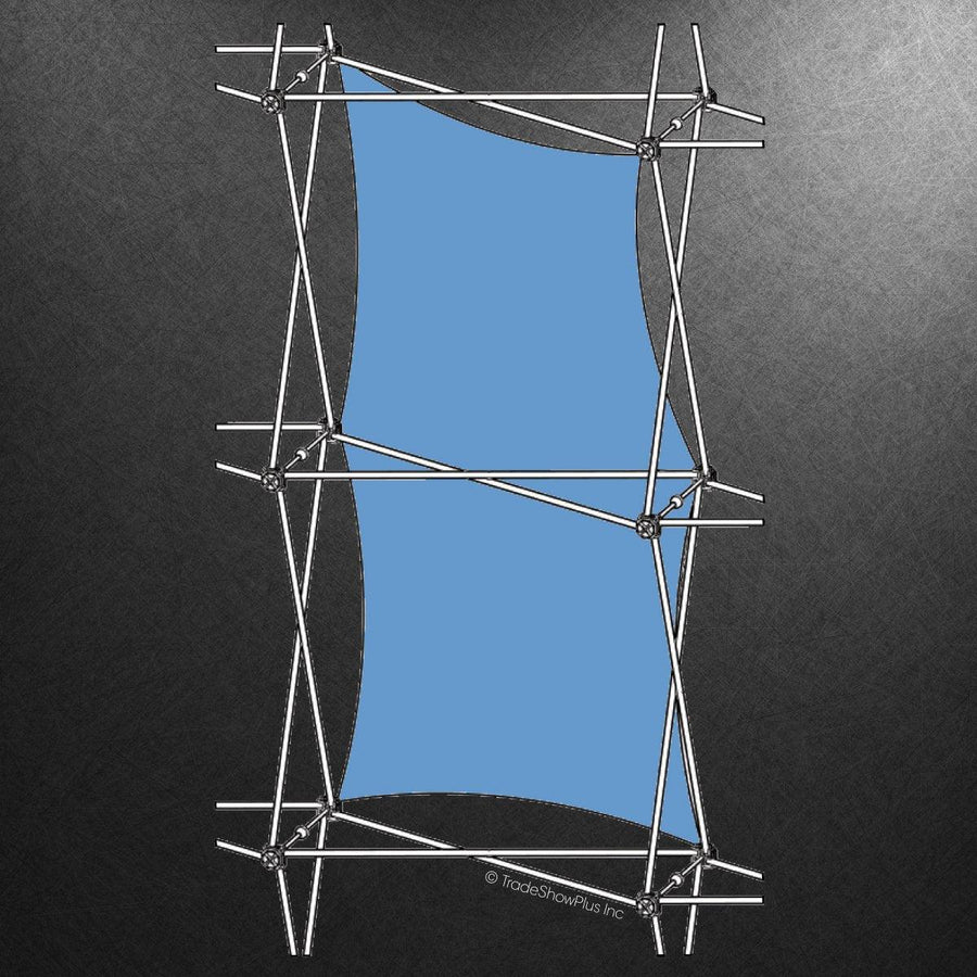 Xclaim (1x2 Quad) Single Twist Fabric Graphic - TradeShowPlus