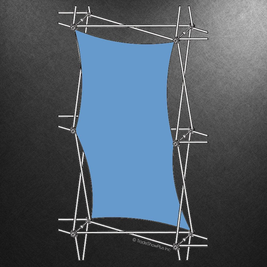 Xclaim (1x2 Quad) Vertical Thread Fabric Graphic - TradeShowPlus