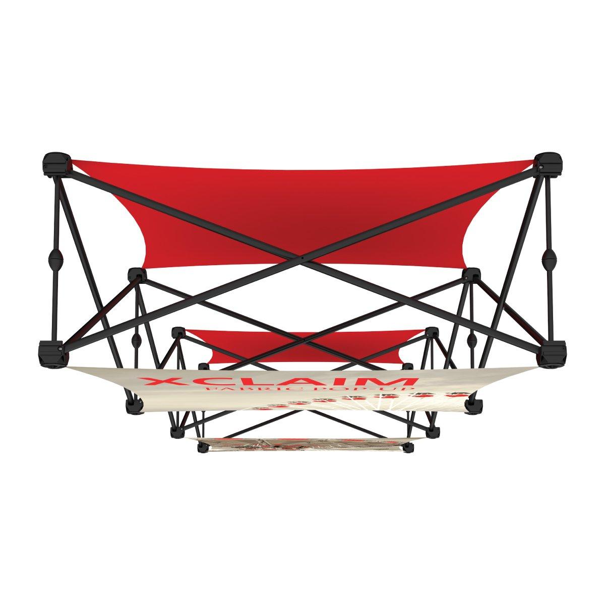 Collapsible trade show display frame with tension fabric graphics for exhibitions and special events