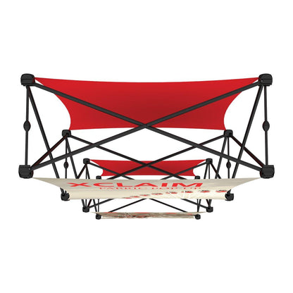 Collapsible trade show display frame with tension fabric graphics for exhibitions and special events