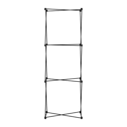 Lightweight collapsible frame for trade show displays and exhibition backdrops