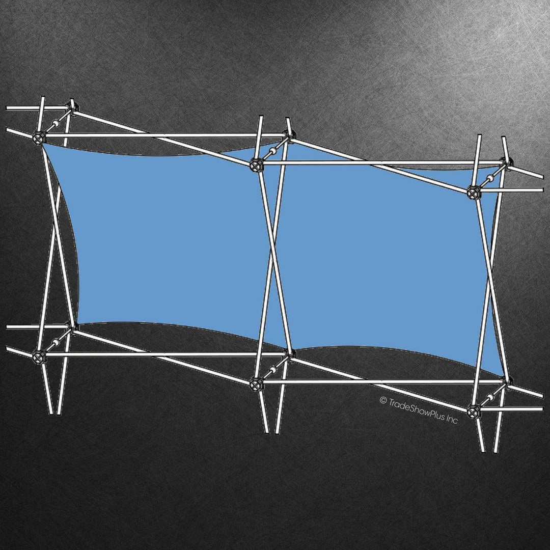 Xclaim (2x1 Quad) Single Twist Fabric Graphic - TradeShowPlus