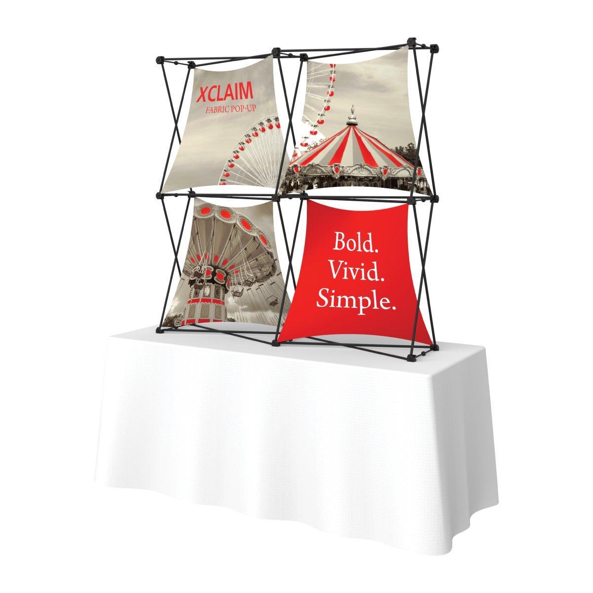 Xclaim 5ft Tabletop Display 04 (Graphics Only) - TradeShowPlus