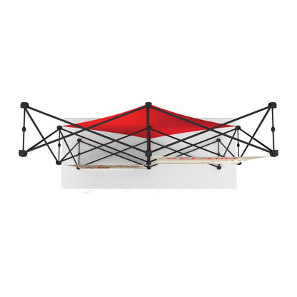 Compact collapsible 5ft tabletop display frame ideal for trade shows and exhibitions