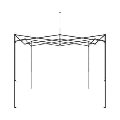 Trade show canopy tent frame with collapsible metal structure for exhibitions and events