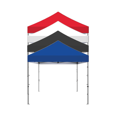 Stacked trade show canopy tents with sturdy metal frames for exhibitions and special event setups