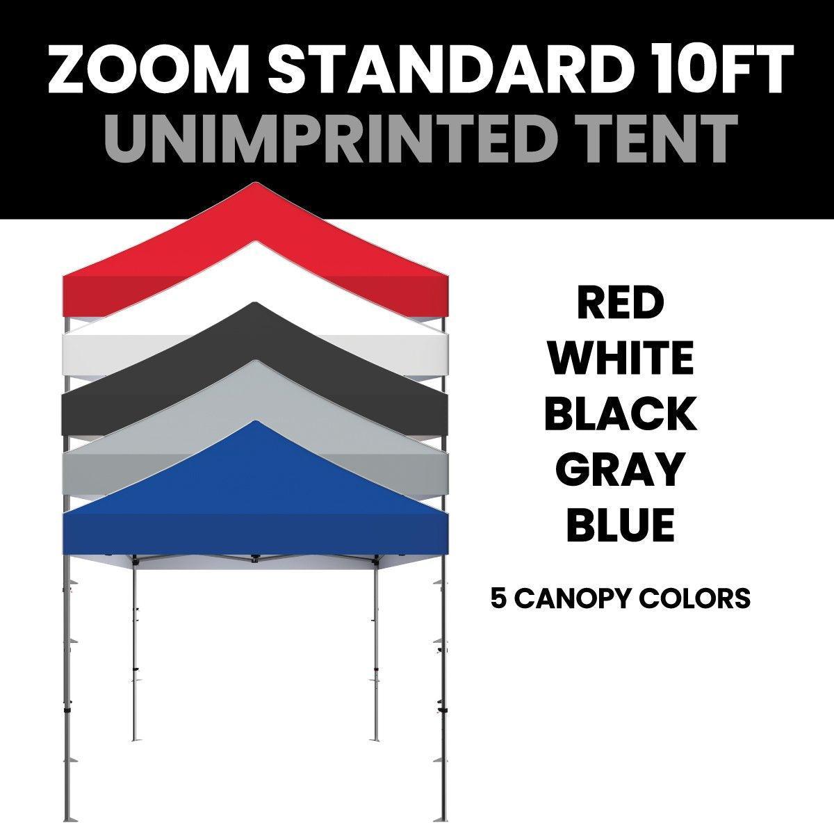 Zoom 10ft Standard Unimprinted Tent - TradeShowPlus