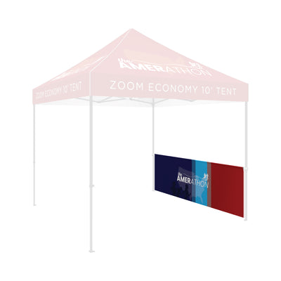 10ft trade show tent frame with custom printed advertising banner for exhibitions and events