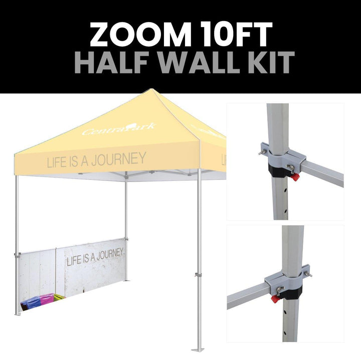 Zoom 10ft Tent Half Wall Graphic Kit - TradeShowPlus