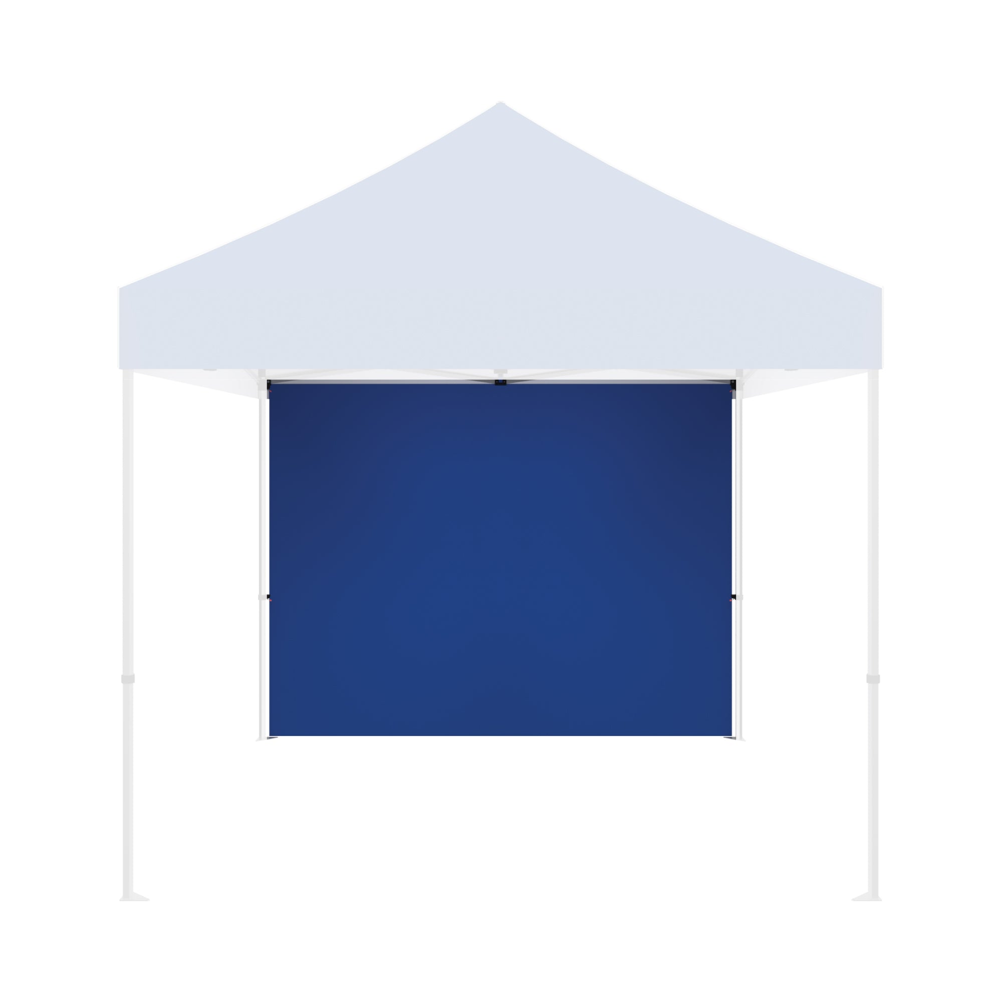 10ft trade show canopy tent with solid background panel for exhibitions and events