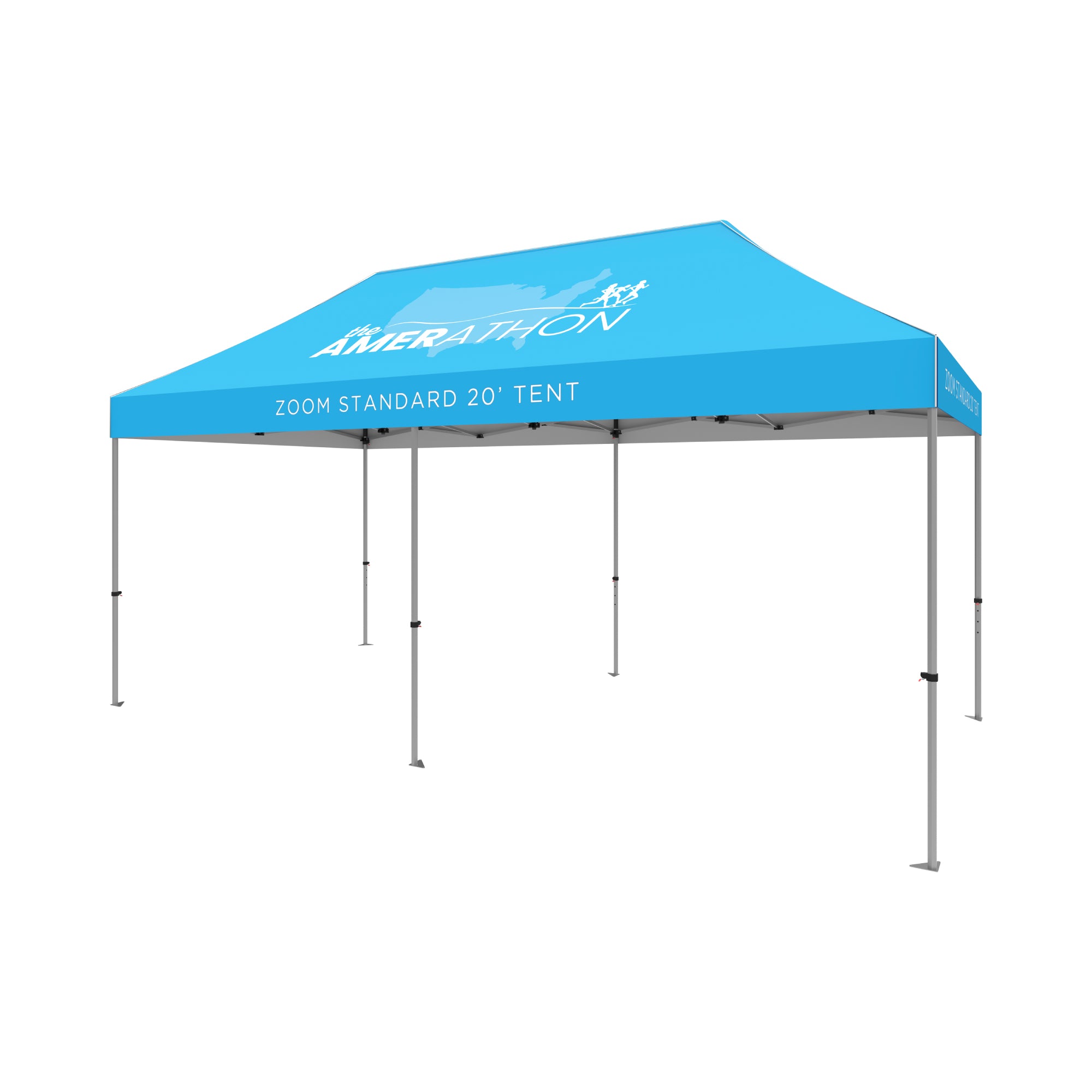 20ft branded pop-up trade show tent for exhibitions and special event setups