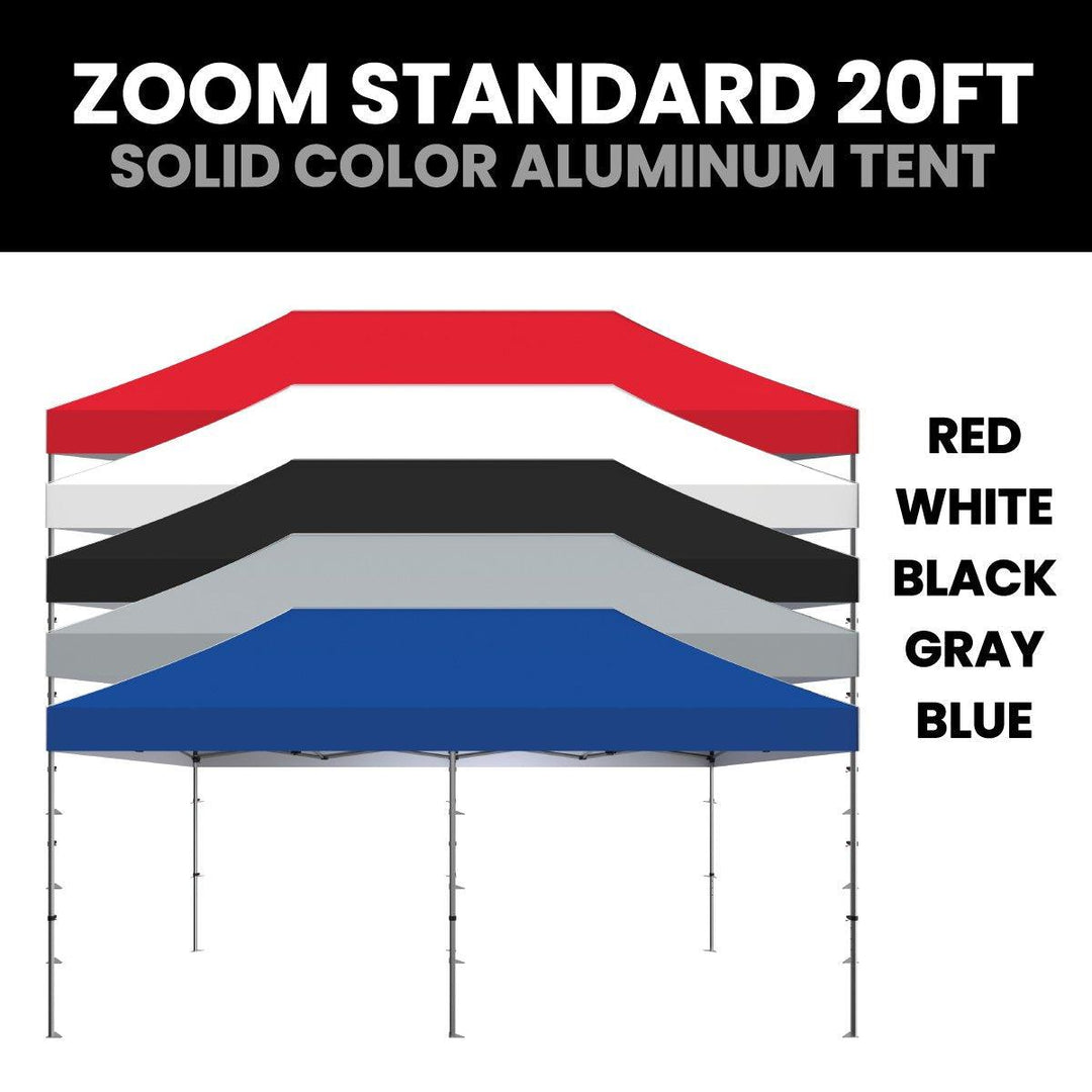 Zoom 20ft Standard Unimprinted Tent - TradeShowPlus