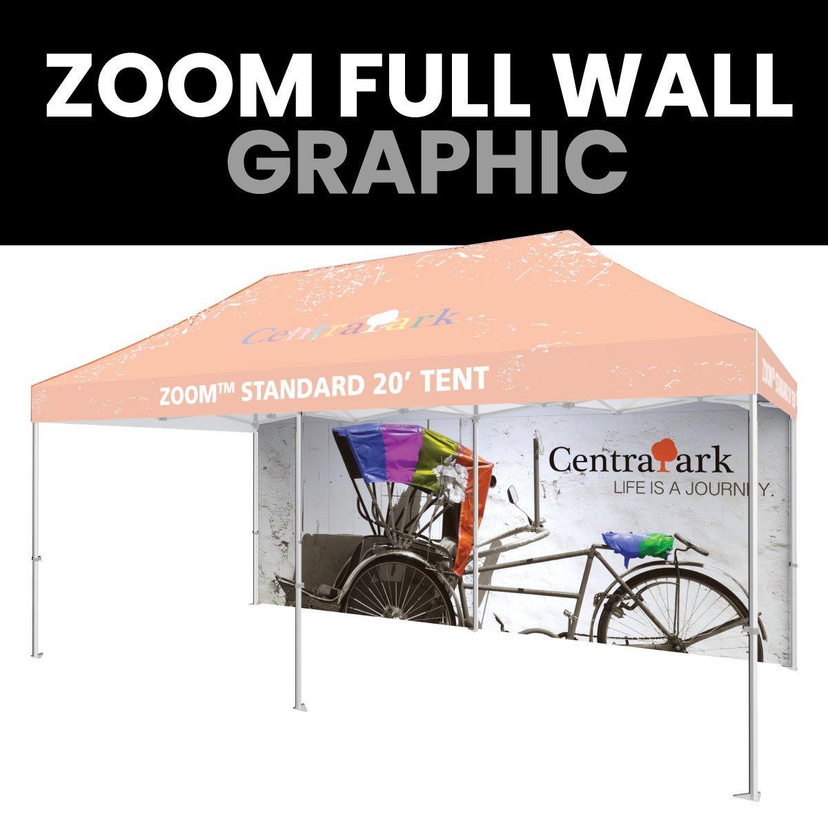 Zoom 20ft Tent Full Wall (Graphics Only) - TradeShowPlus