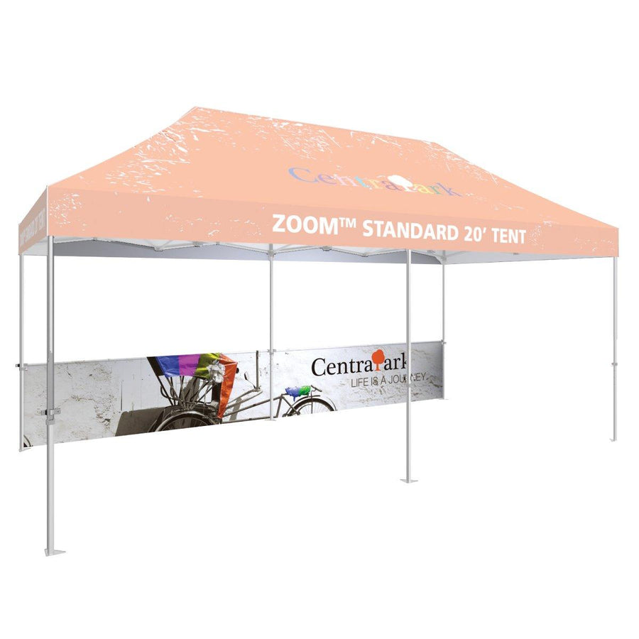 Zoom 20ft Tent Half Wall Graphic Kit - TradeShowPlus