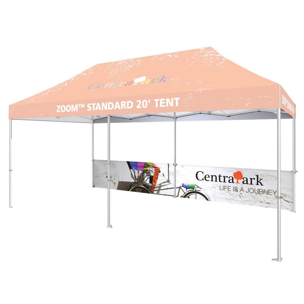 Zoom 20ft Tent Half Wall Graphic Kit - TradeShowPlus