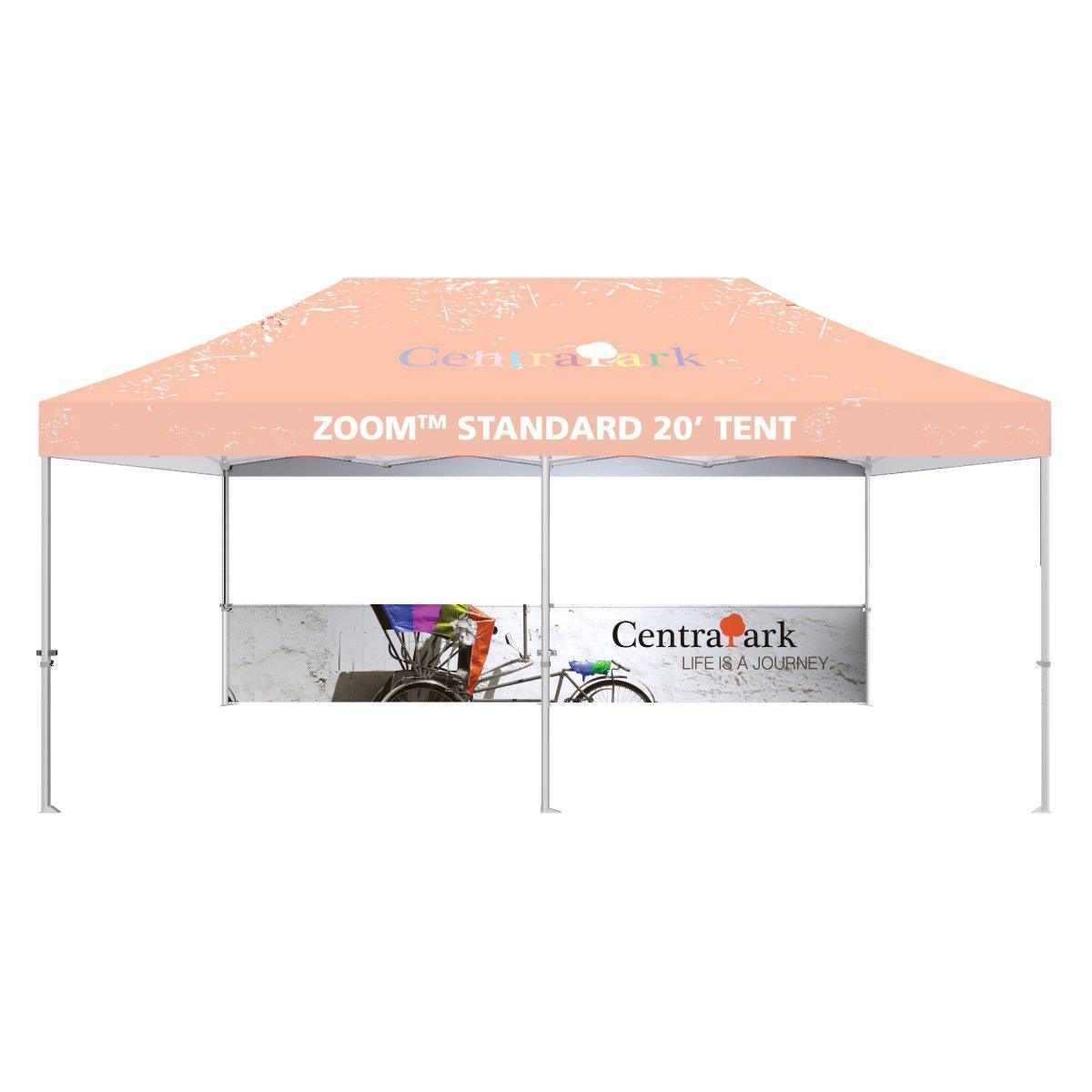 Zoom 20ft Tent Half Wall Graphic Kit - TradeShowPlus