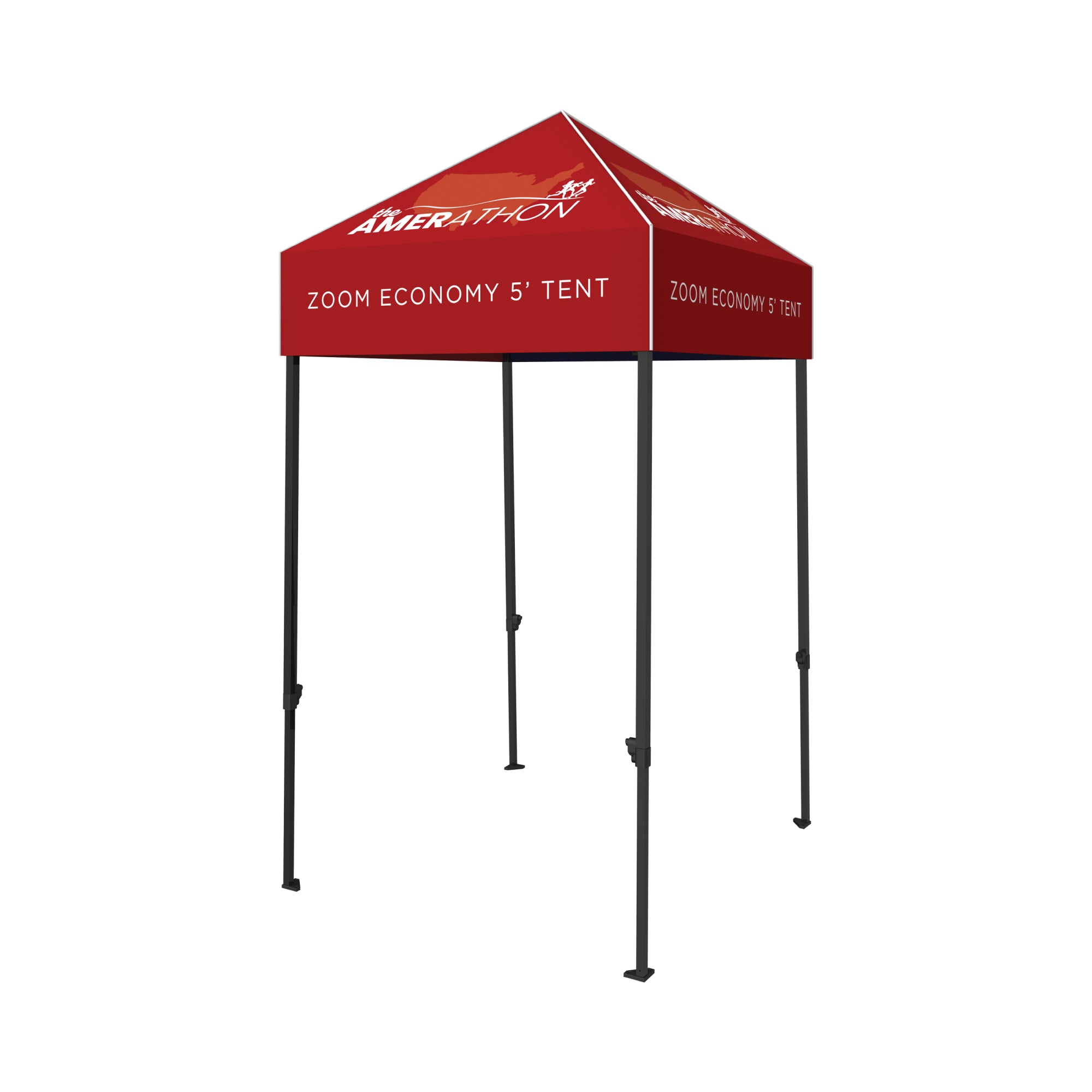 Zoom Economy 5-foot pop-up tent for trade shows and special event booths with adjustable legs