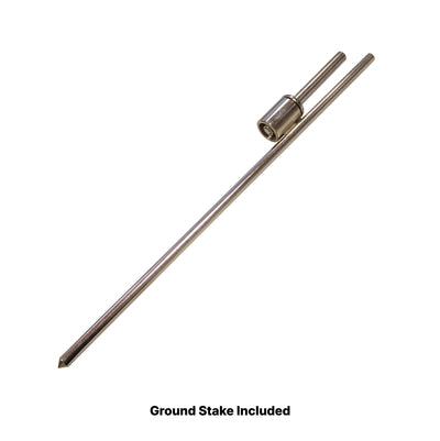 metal ground stake accessory for trade shows and event displays