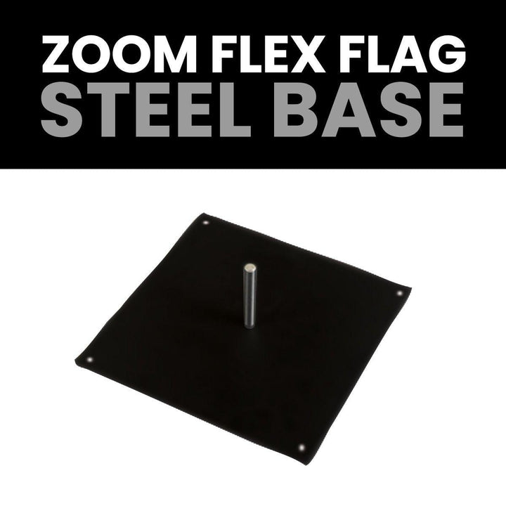 Zoom Flex Flag Square Steel Base - TradeShowPlus