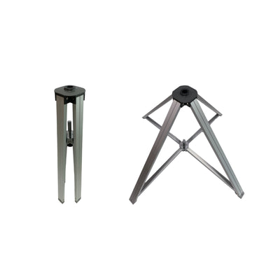 Collapsible large flagpole stands designed for trade shows, exhibitions, and special events display