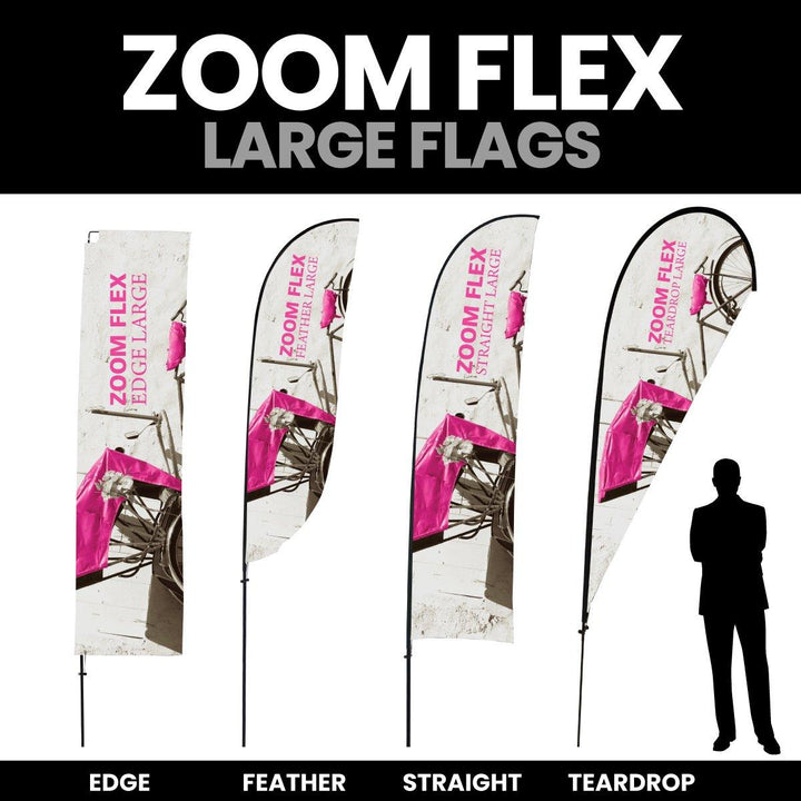 Zoom Flex Large Flags - TradeShowPlus