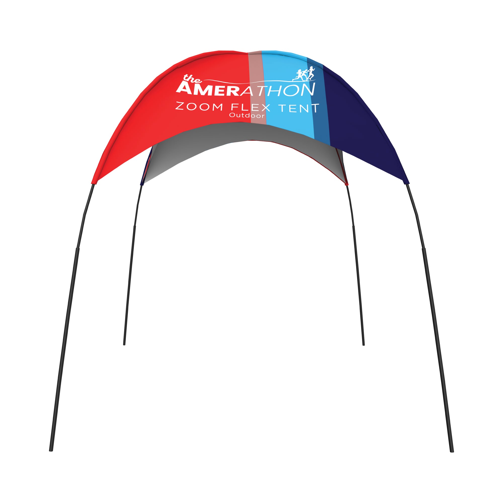Zoom Flex Tent with branded print for trade shows, exhibitions, and special events