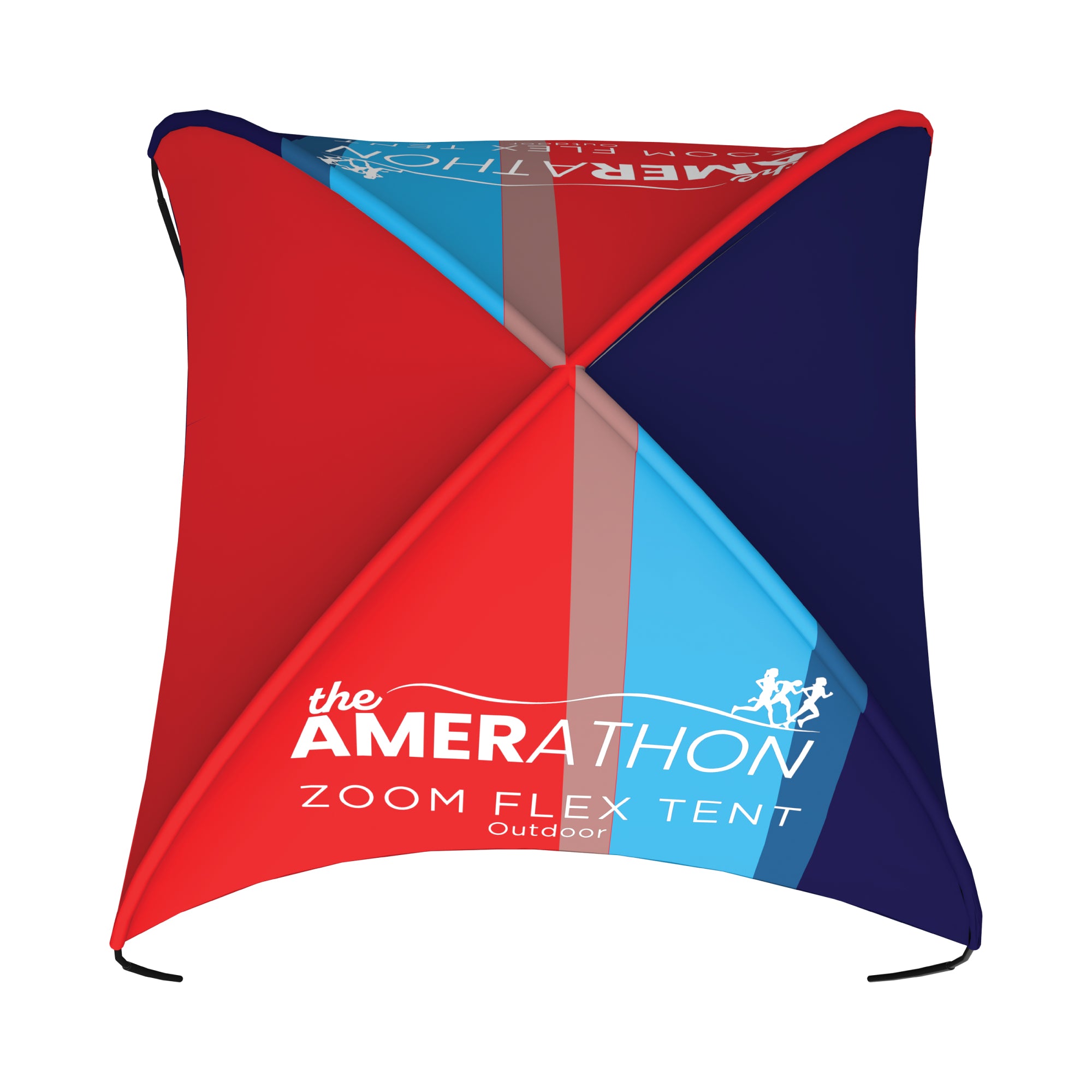 Zoom Flex Tent with custom branding for outdoor trade shows and special event marketing