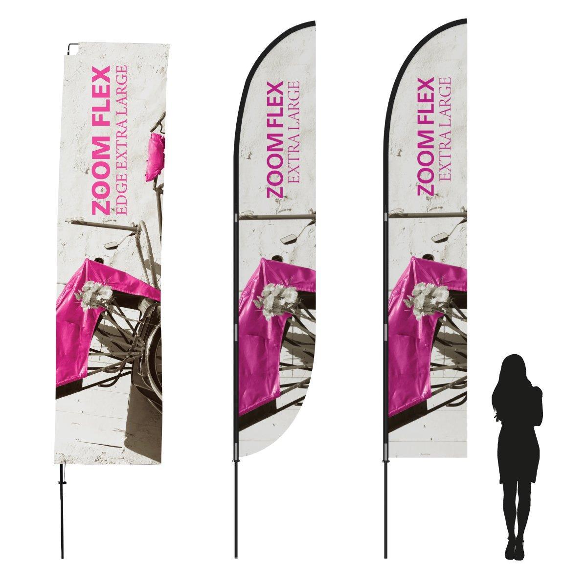 Zoom Flex XLarge Flags - TradeShowPlus