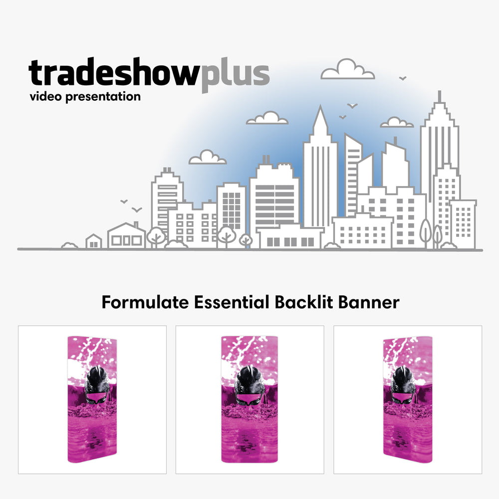 Formulate Essential Backlit Banner Video - TradeShowPlus