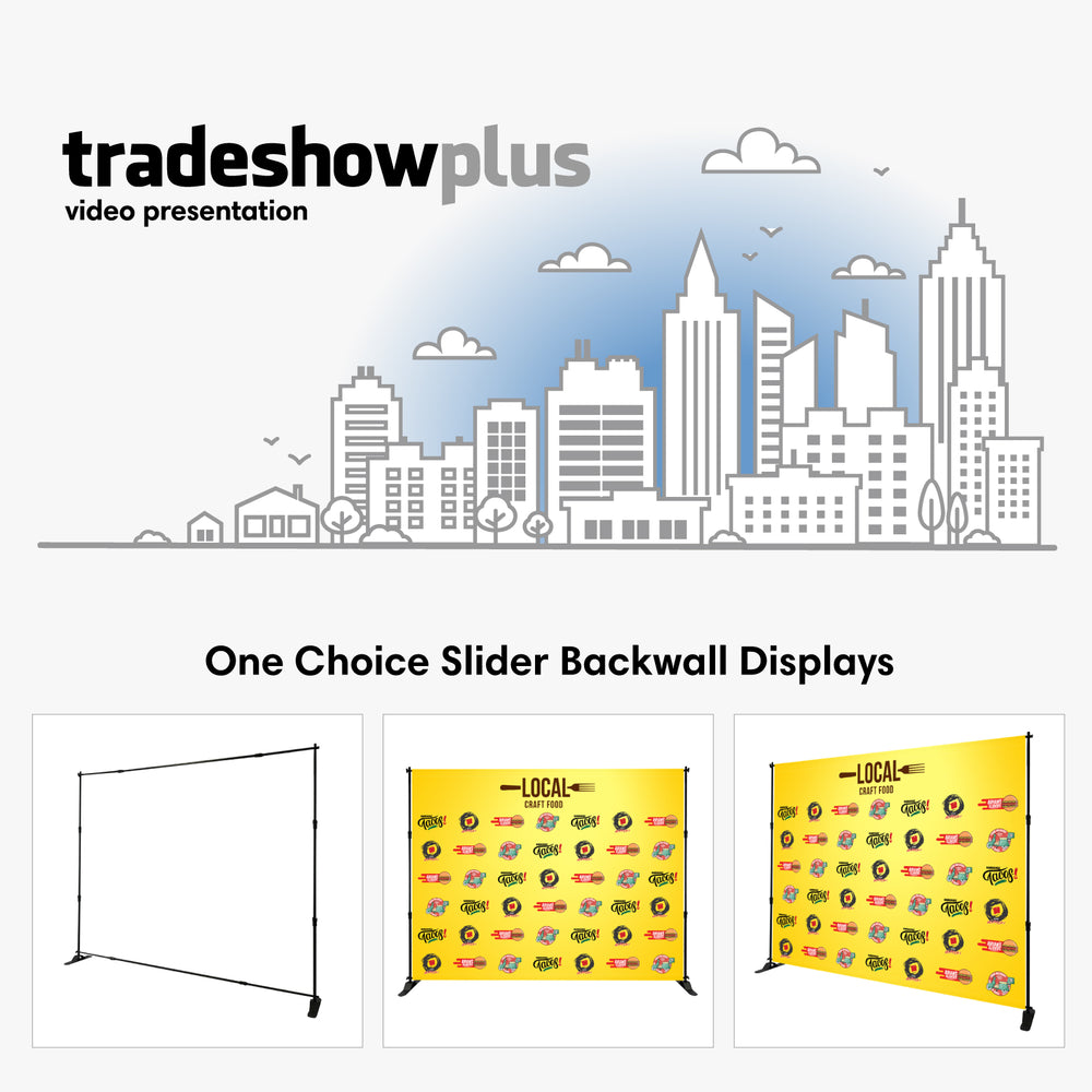 One Choice 8ft Slider Backwall Display Video