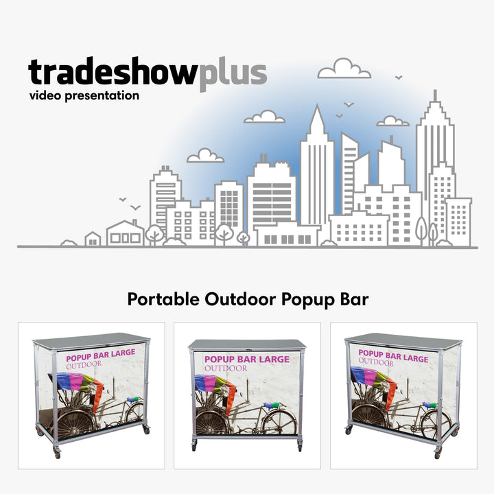 Portable Outdoor Popup Bar Video - TradeShowPlus