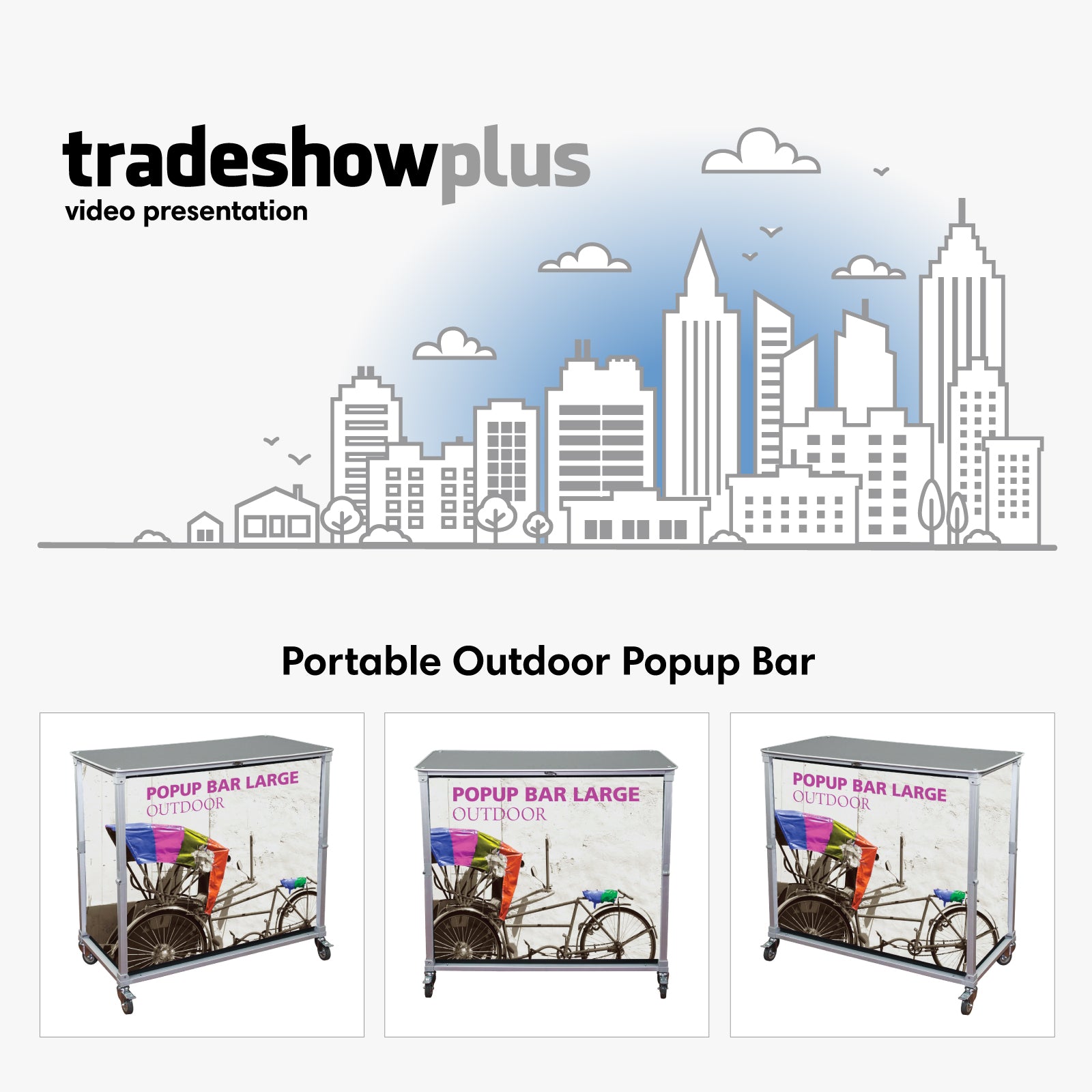 Portable Outdoor Popup Bar Video - TradeShowPlus