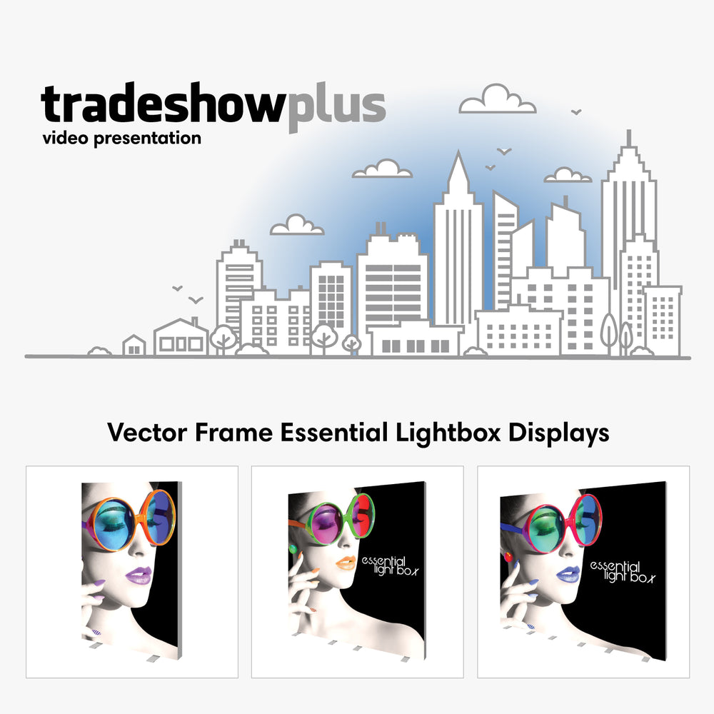 Vector Frame Essential Lightbox Display Video - TradeShowPlus