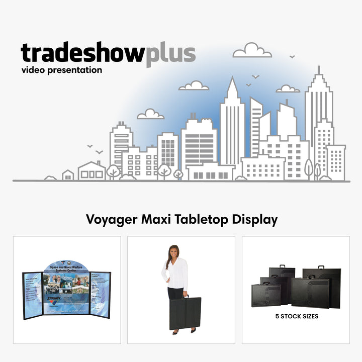 Voyager Maxi Tabletop Display Video - TradeShowPlus
